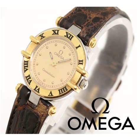 omega constellation ladies watch leather strap